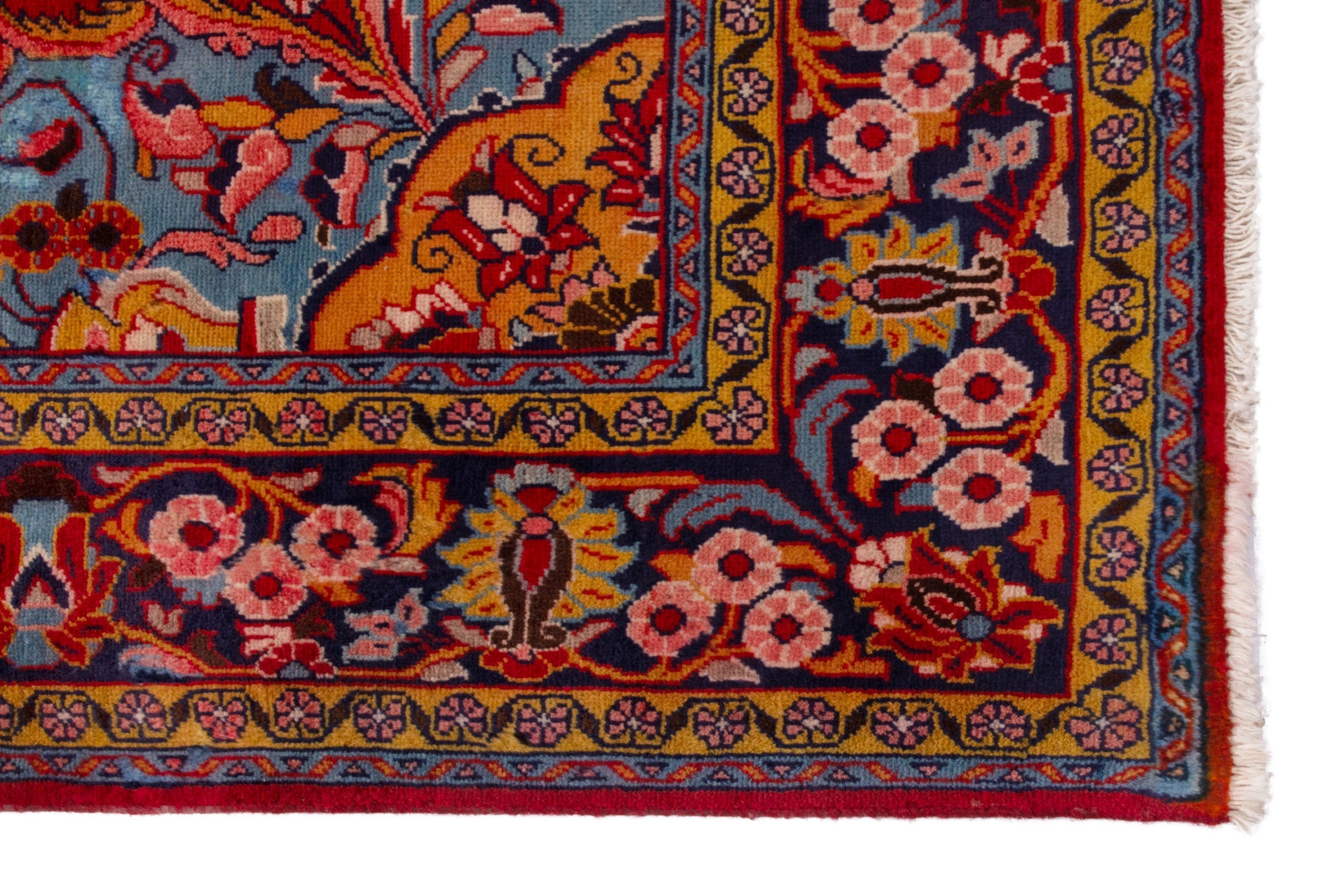 Persian Mahal oversized rug in deep red and burgundy, view 10 of 21