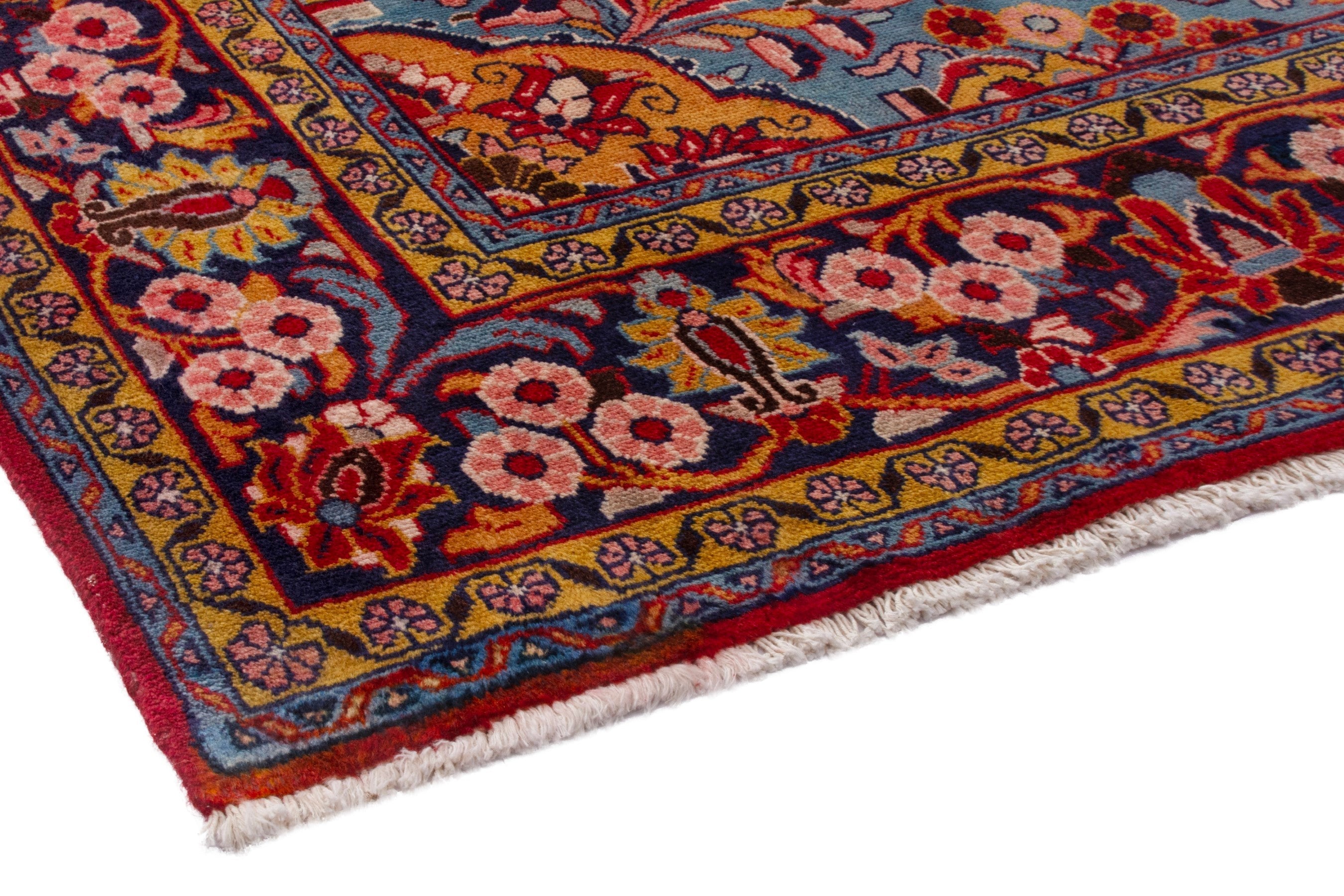 Persian Mahal oversized rug in deep red and burgundy, view 4 of 21