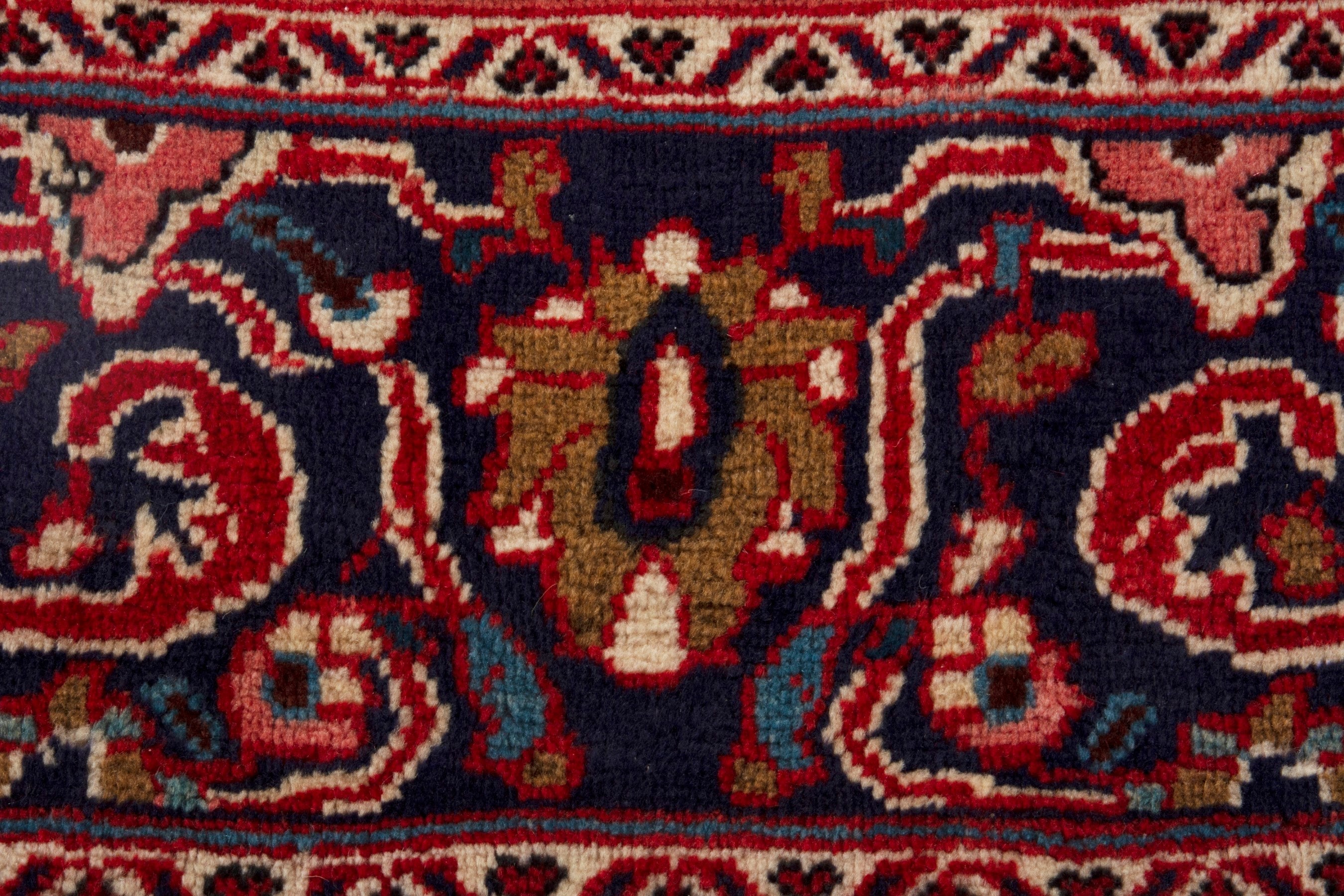 Persian Arak oversized rug in deep red and burgundy, view 11 of 20