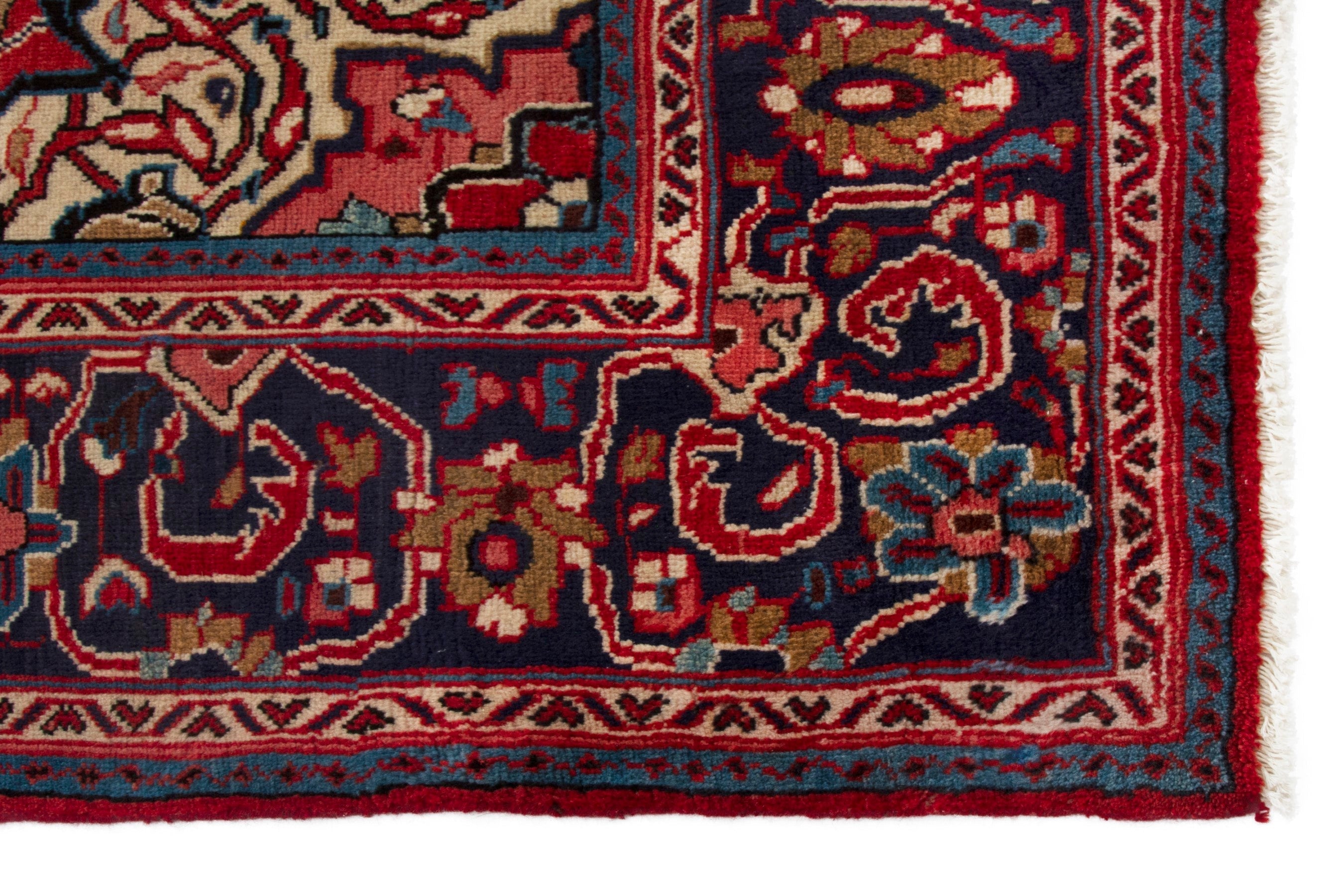 Persian Arak oversized rug in deep red and burgundy, view 10 of 20