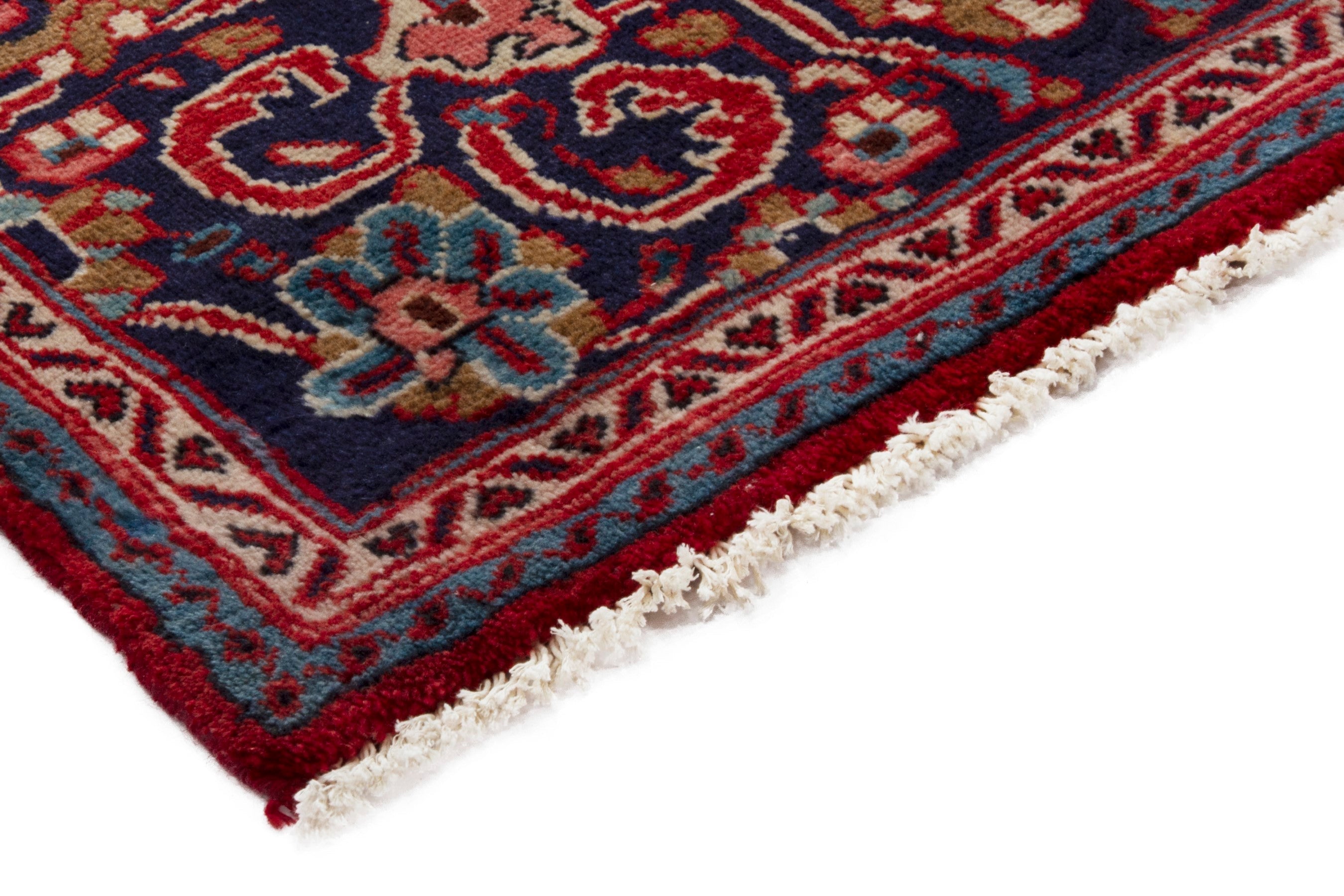 Persian Arak oversized rug in deep red and burgundy, view 4 of 20