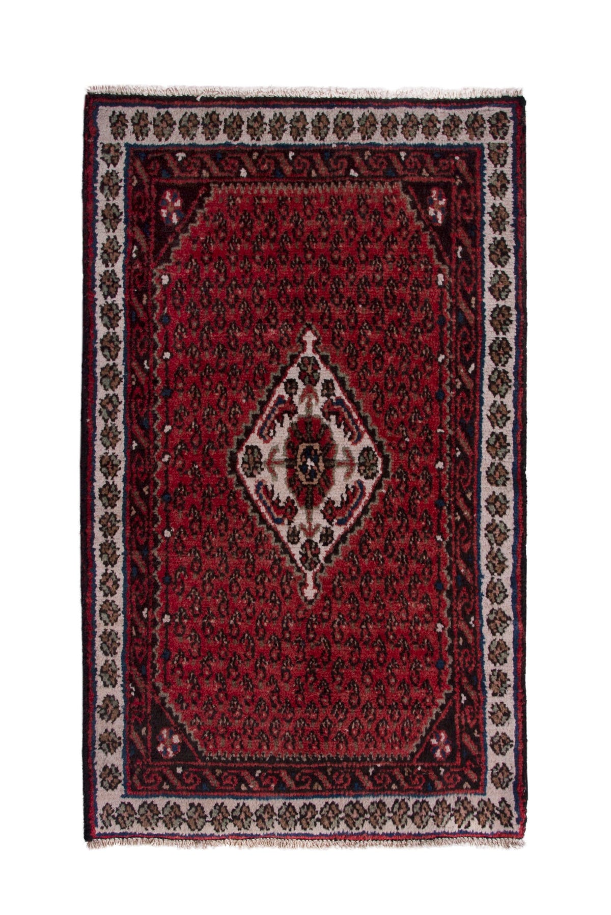 3753, Persian Botteh Mini Rug
