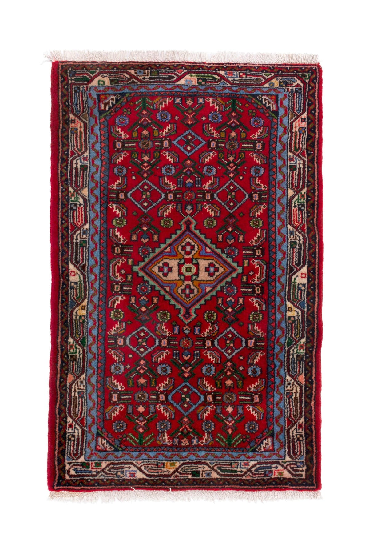 3754, Persian Hamadan Mini Rug