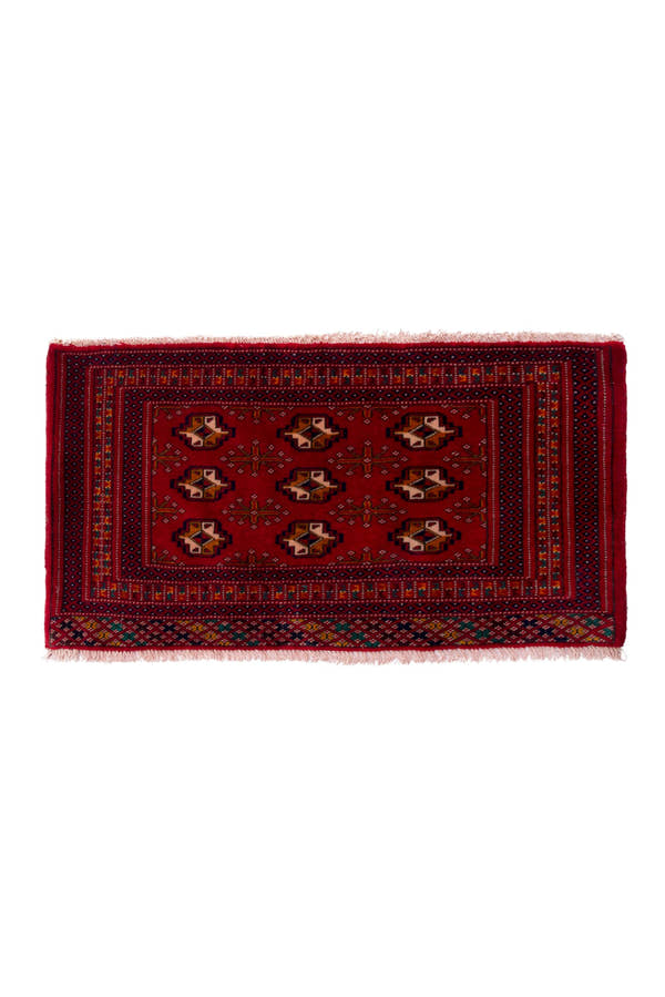 3757, Persian Torkaman Mini Rug