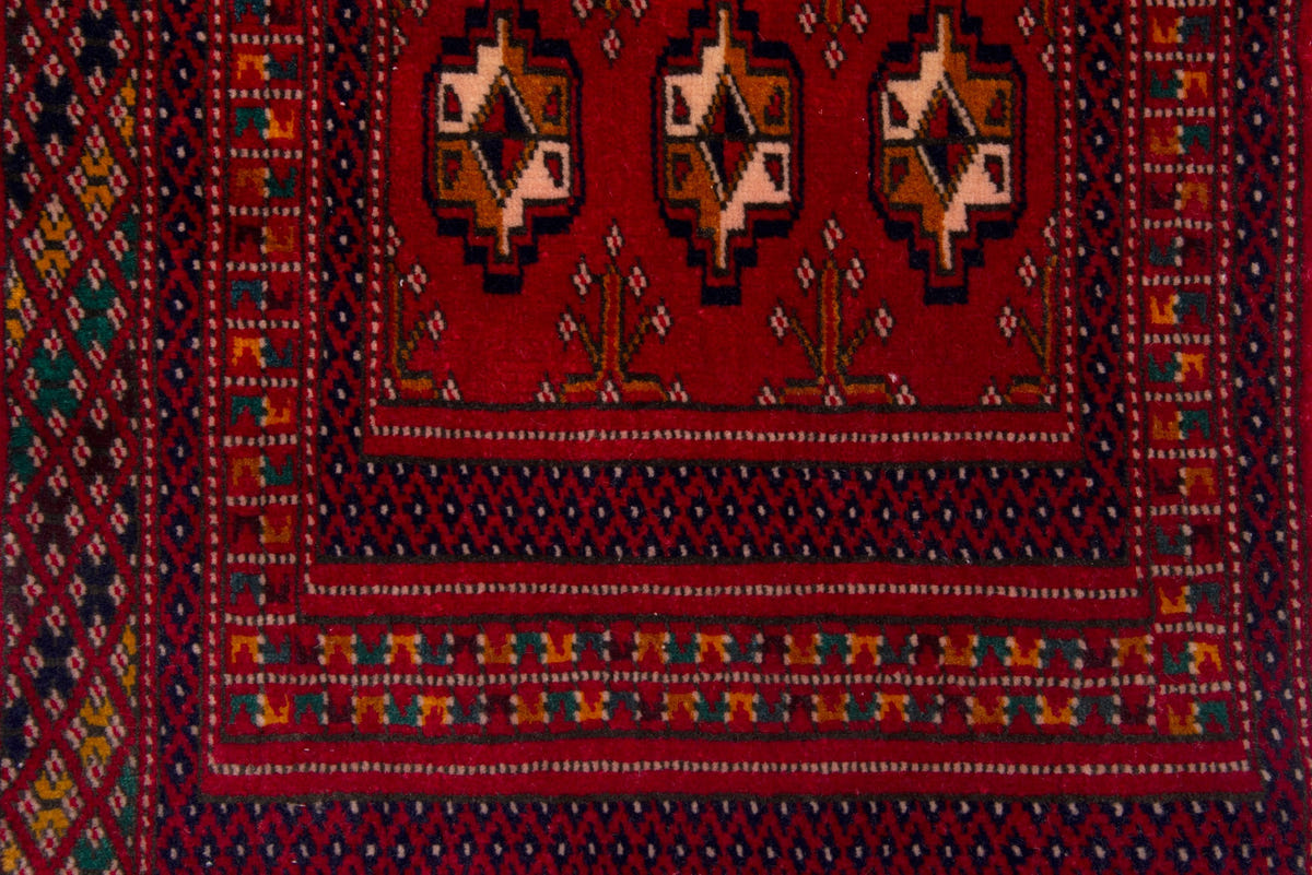 3757, Persian Torkaman Mini Rug
