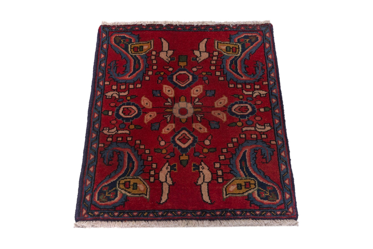 3762, Persian Sarouk Mini Rug