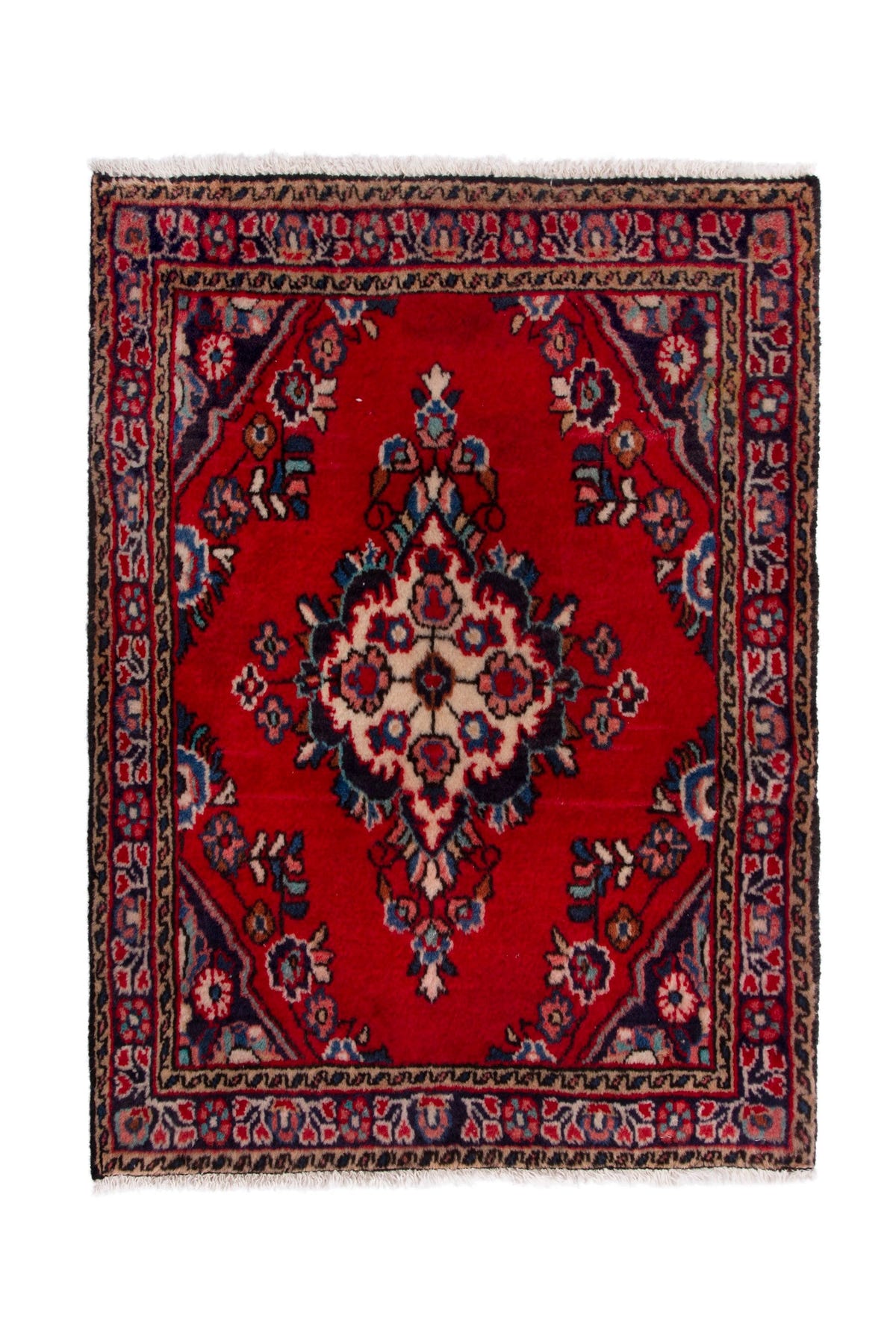 3769, Persian Hamadan Mini Rug