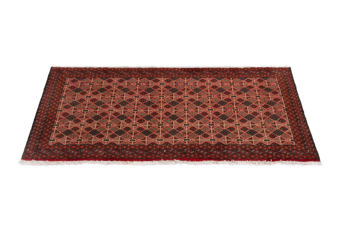 3772, Persian Torkaman Mini Rug