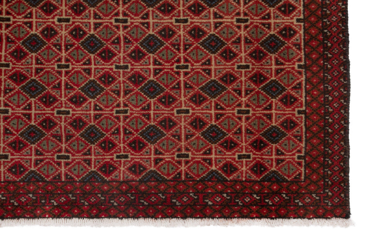 3772, Persian Torkaman Mini Rug