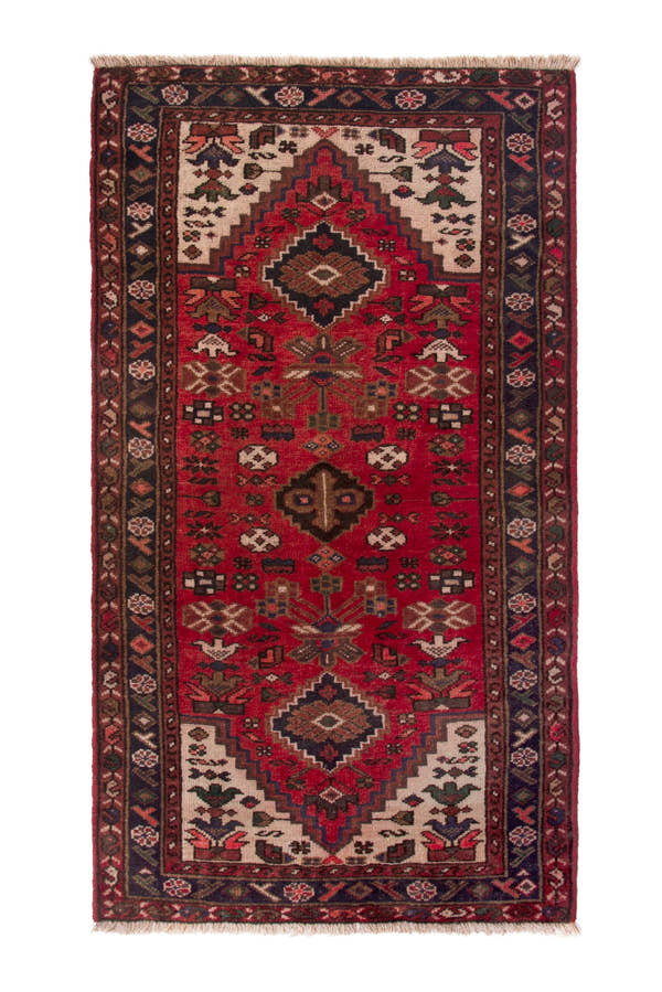 3773, Persian Hamadan Mini Rug