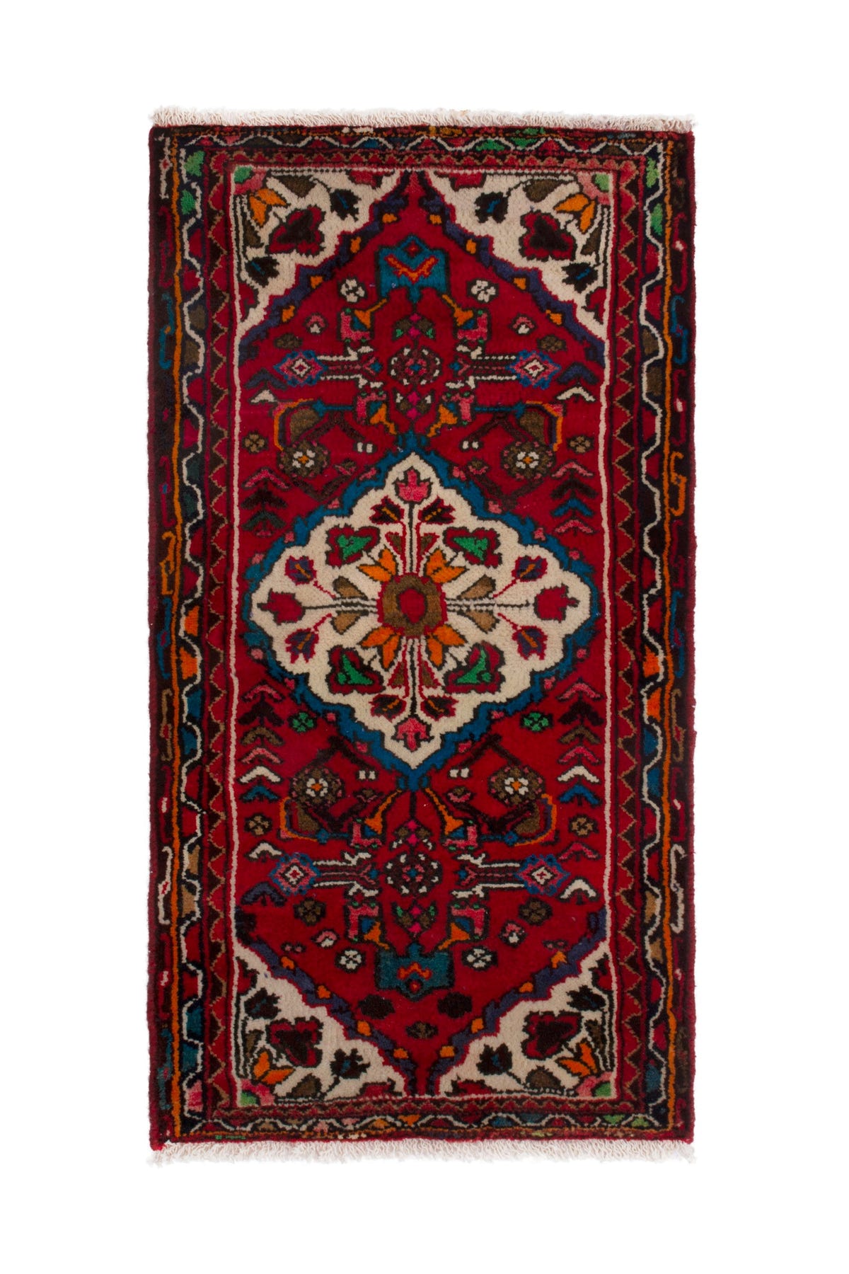 3774, Persian Hamadan Mini Rug