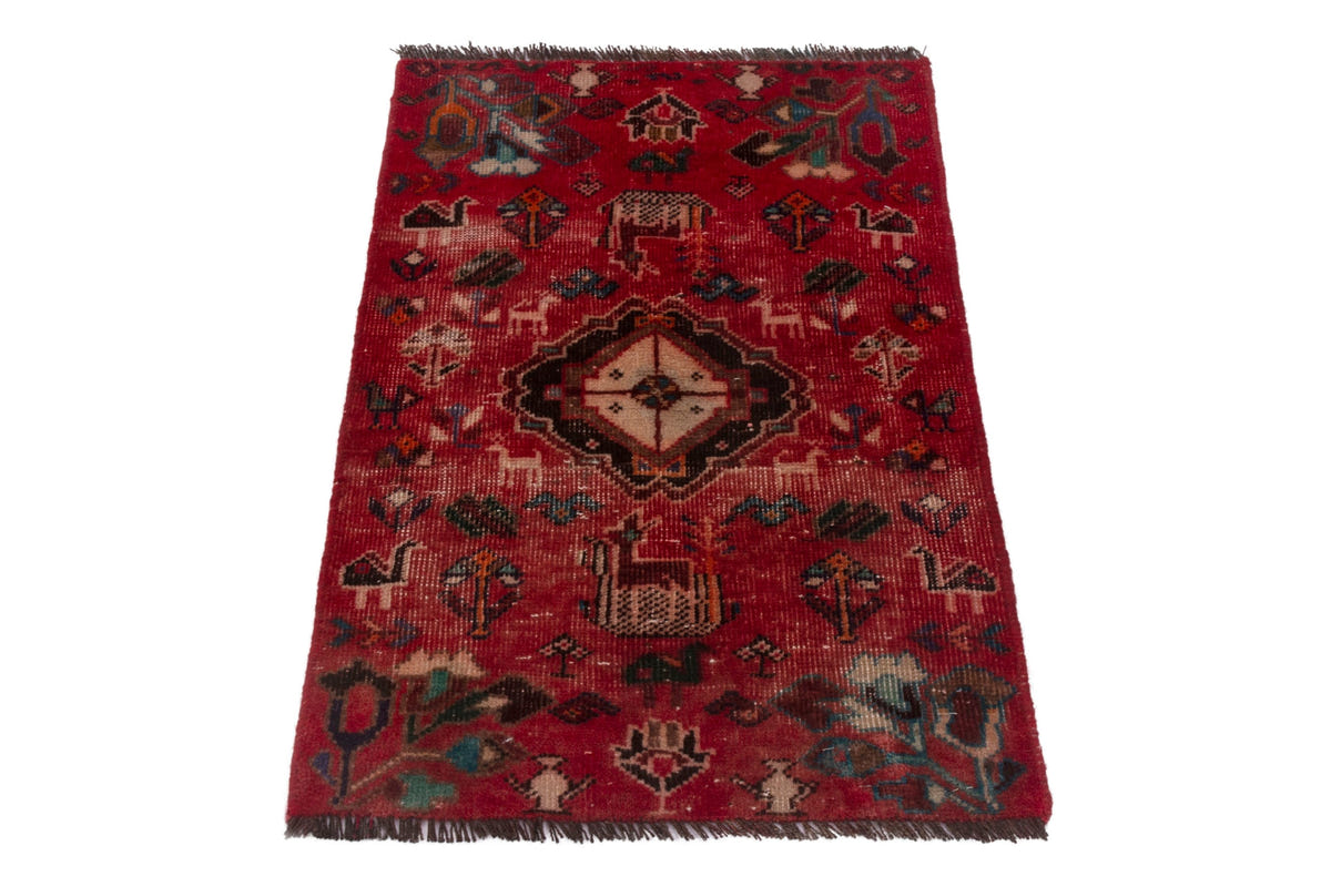 3776, Persian Shiraz Mini Rug