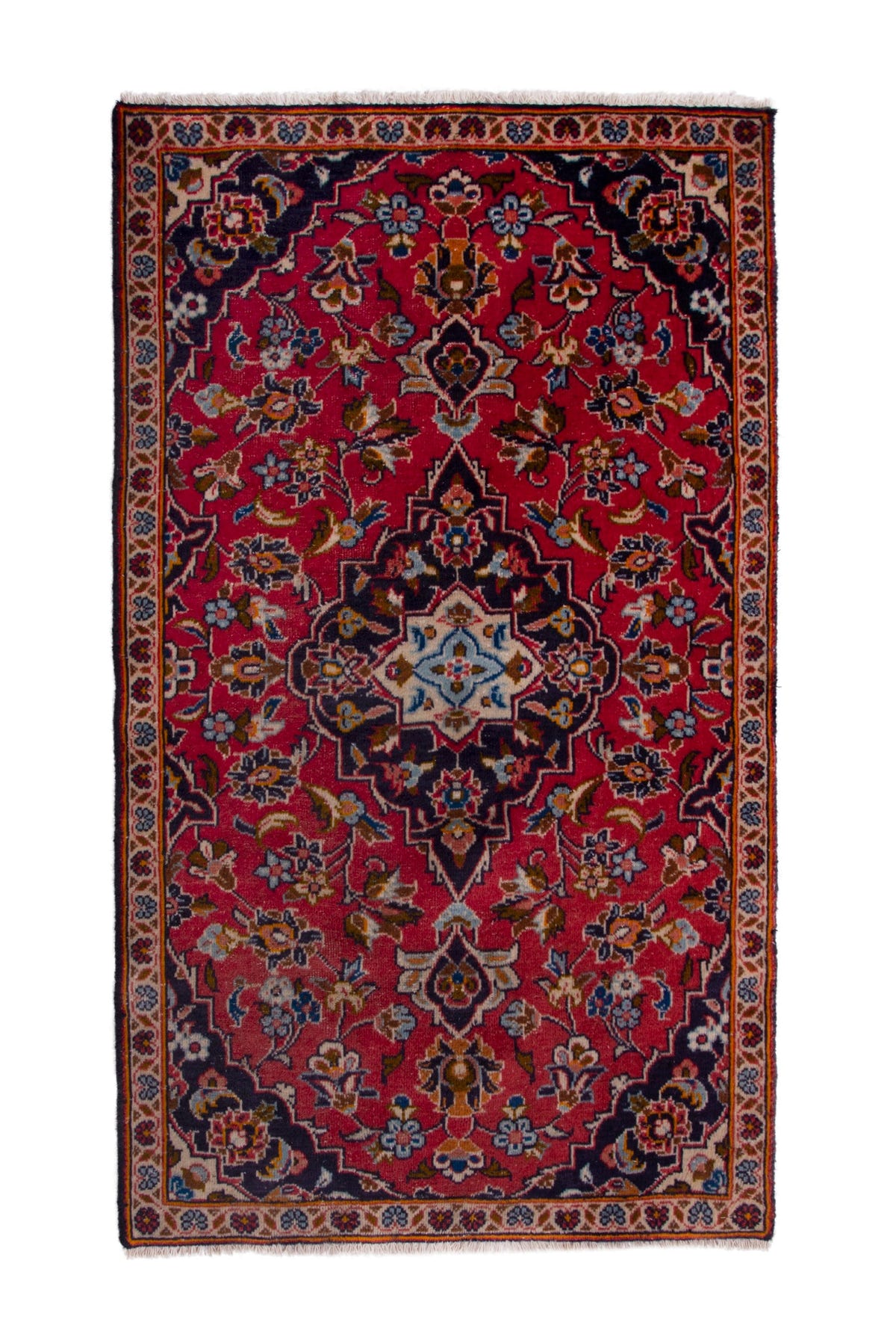 3780, Persian Kashan Mini Rug