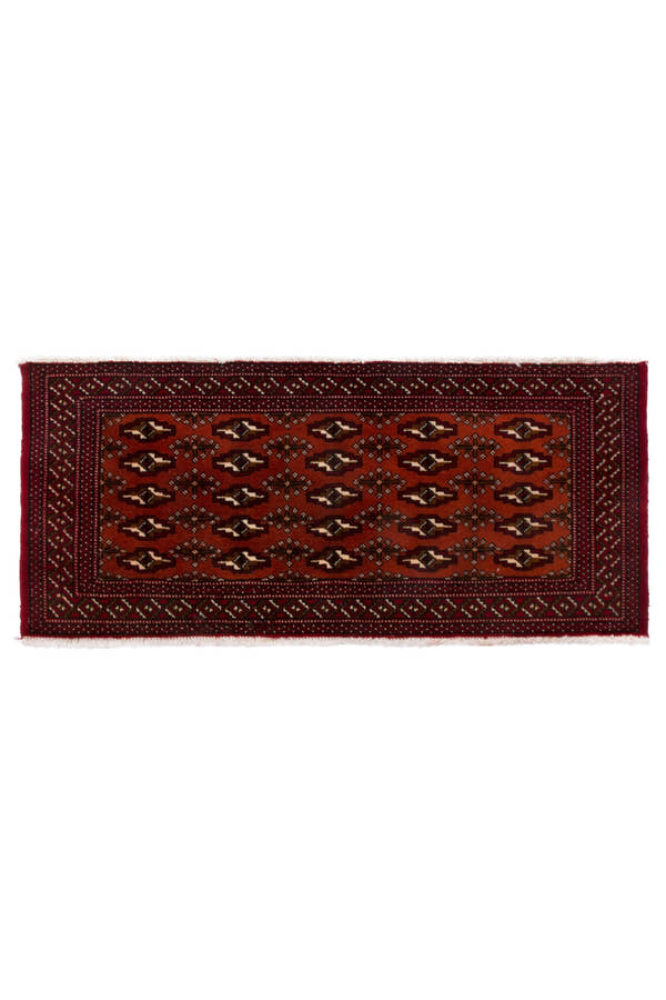 3781, Persian Torkaman Mini Rug