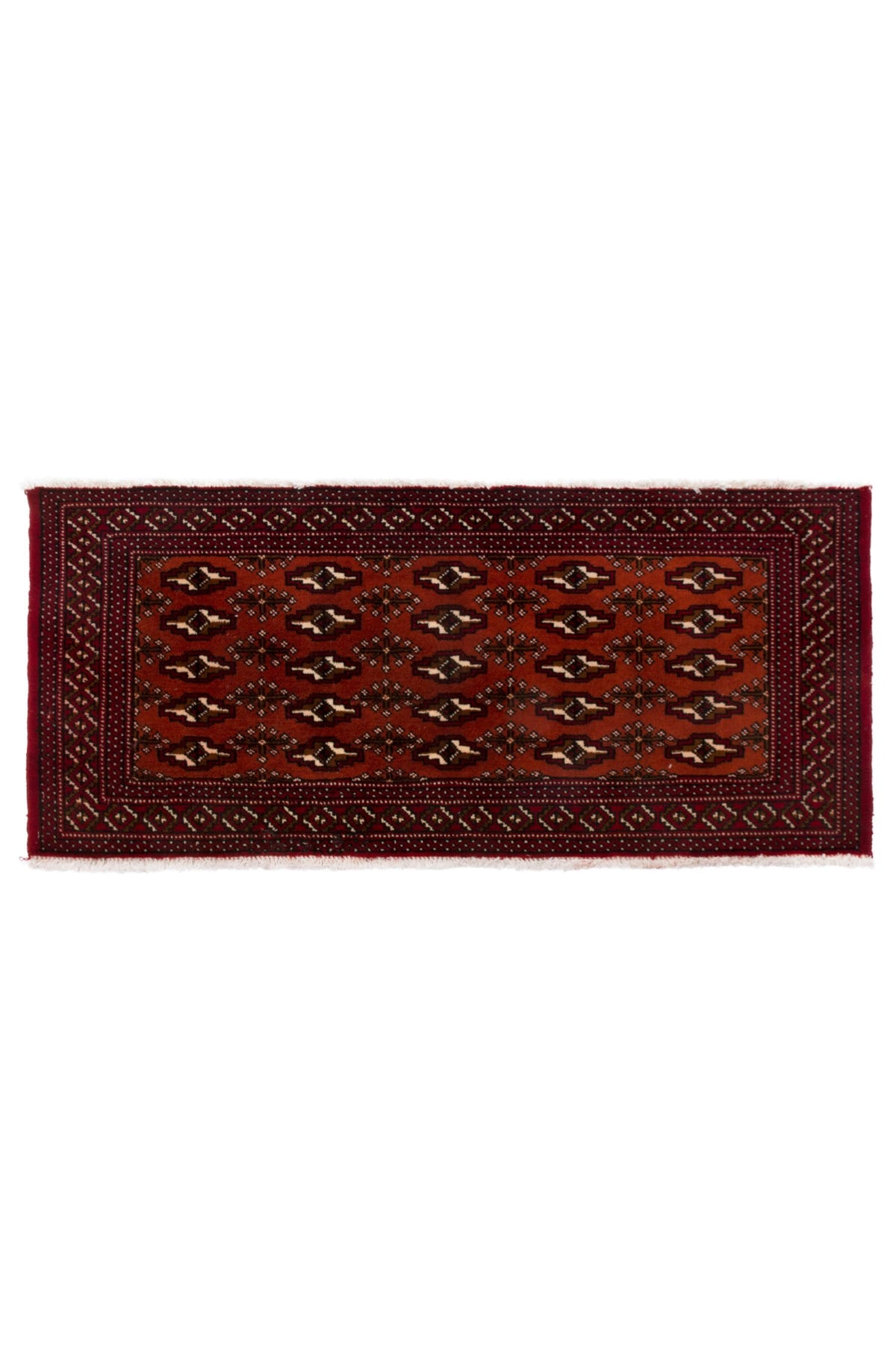 3781, Persian Torkaman Mini Rug
