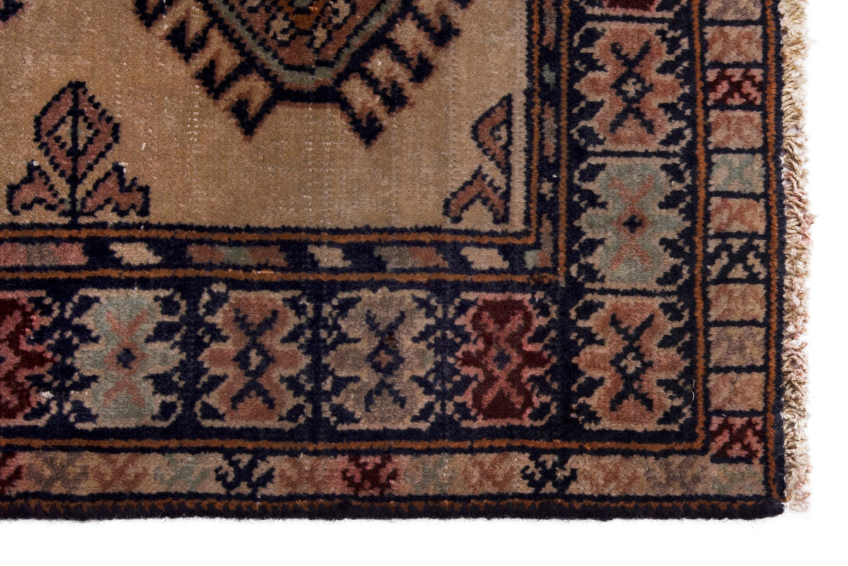 3783, Persian Torkaman Mini Rug