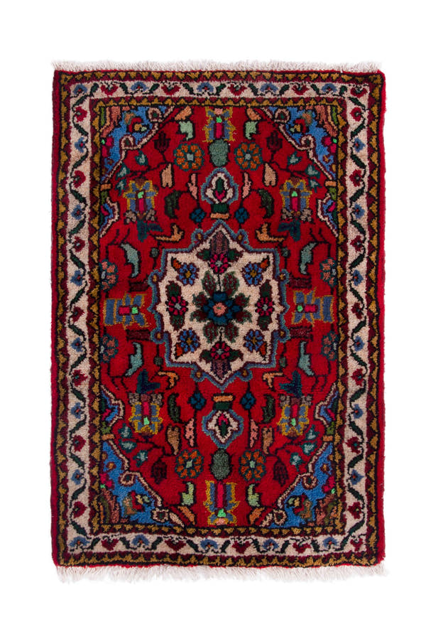 3785, Persian Hamadan Mini Rug