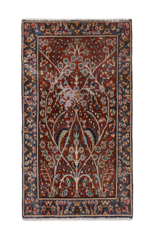 3797, Persian Kerman Mini Rug
