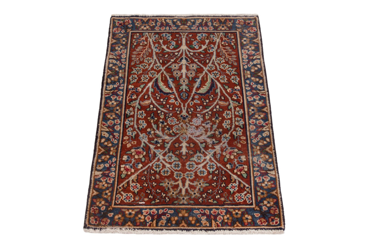 3797, Persian Kerman Mini Rug