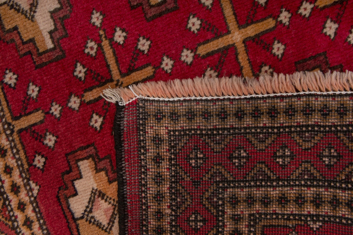 3798, Persian Torkaman Mini Rug