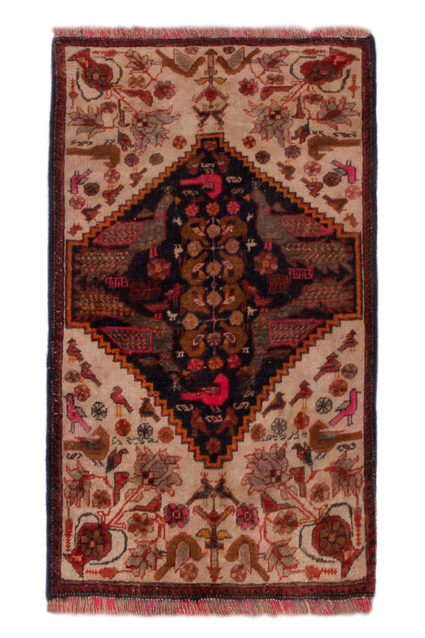 3799, Persian Zanjan Mini Rug