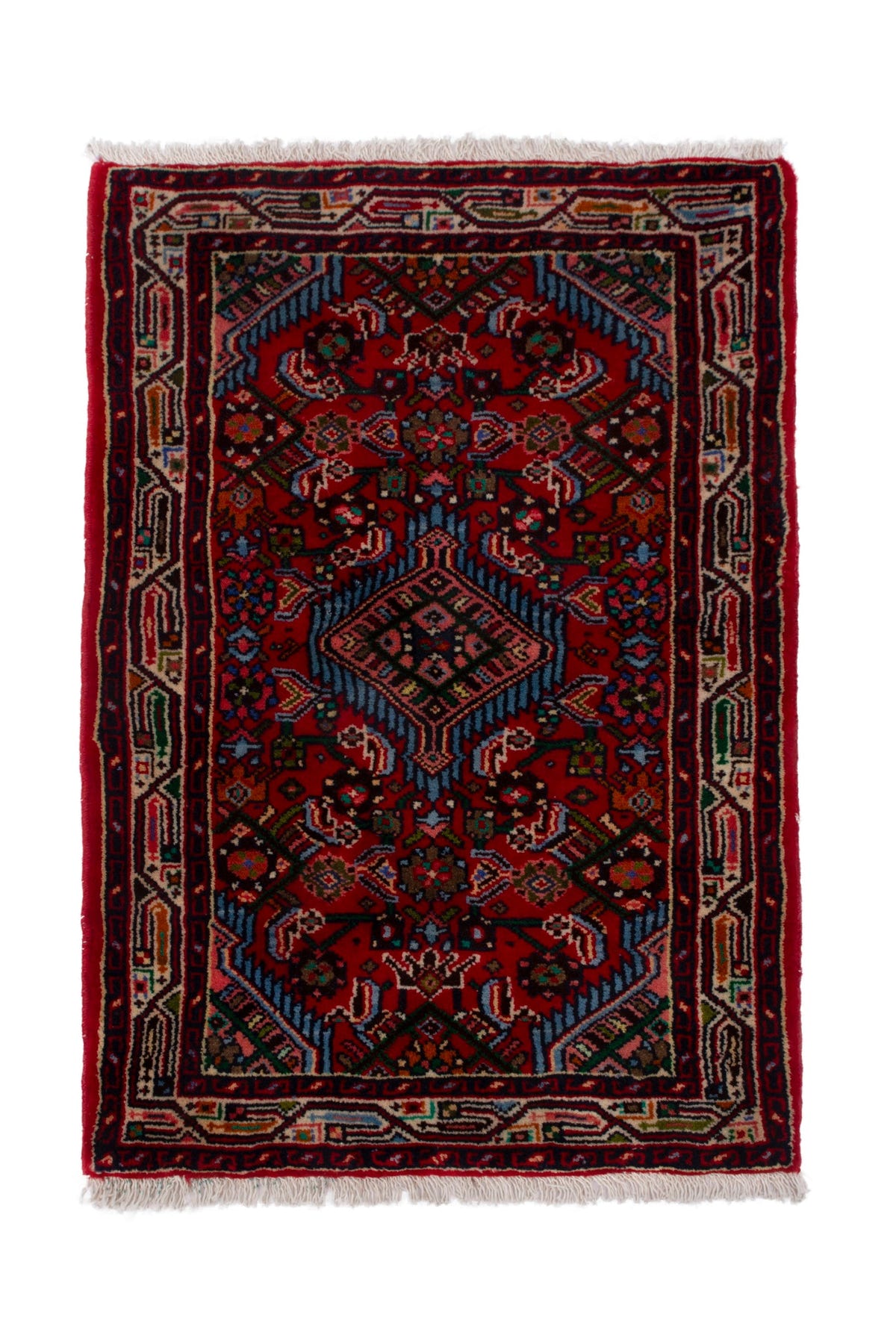 3801, Persian Hamadan Mini Rug