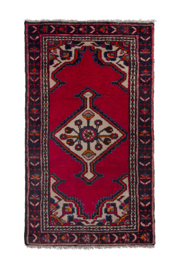3808, Persian Hamadan Mini Rug