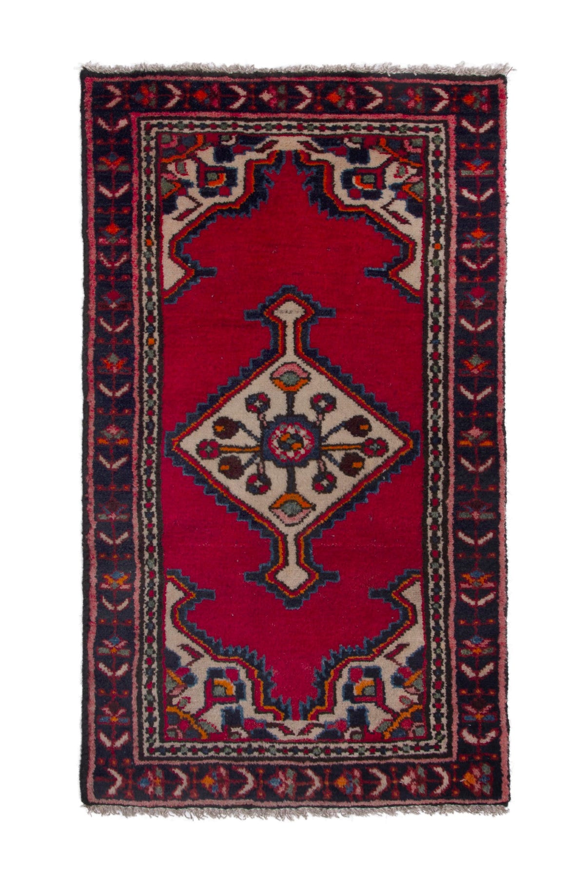 3808, Persian Hamadan Mini Rug