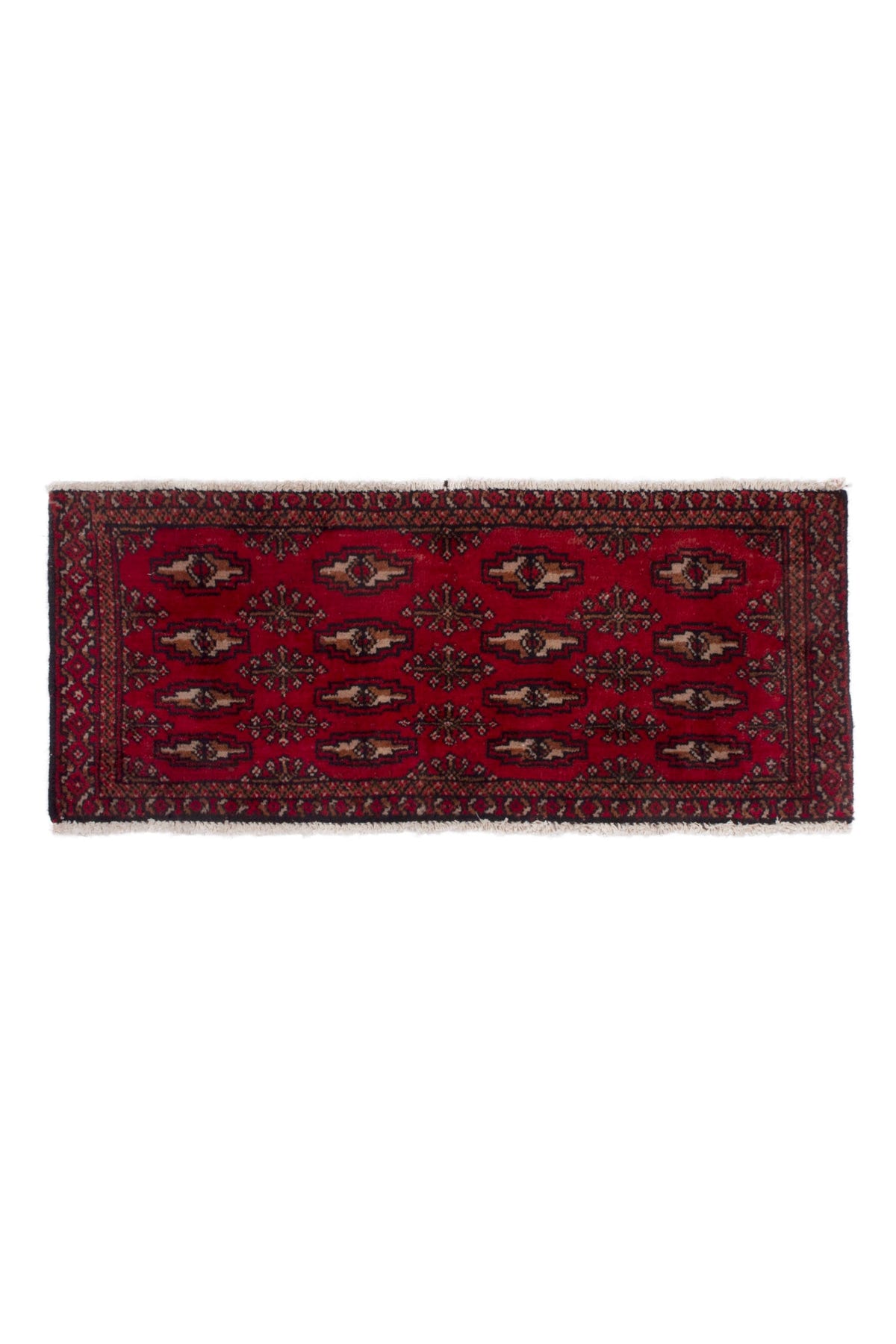 3811, Persian Torkaman Mini Rug