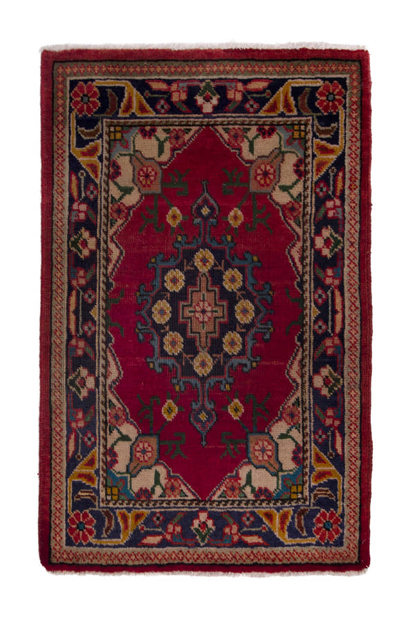 3812, Persian Tabriz Mini Rug