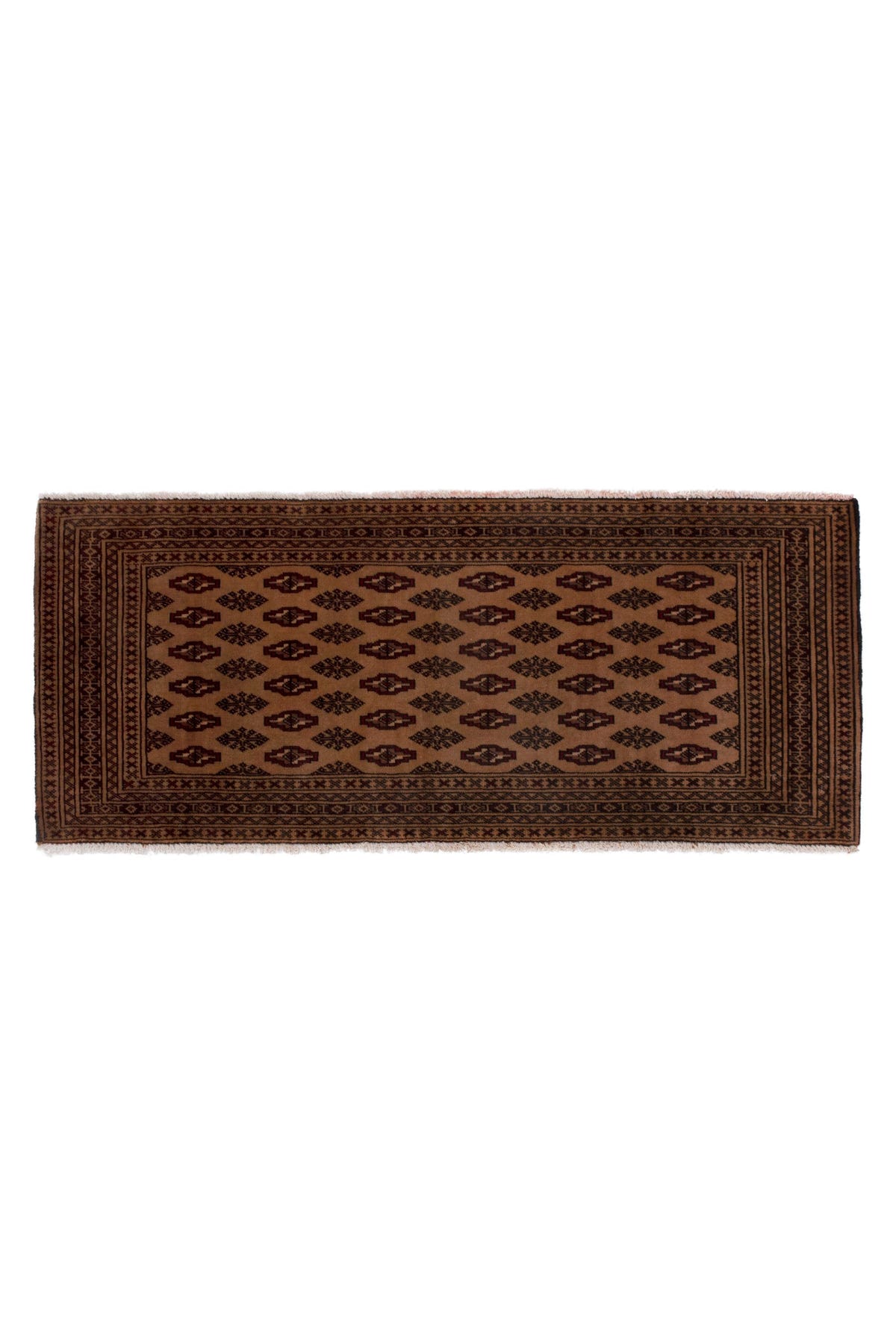3813, Persian Torkaman Mini Rug