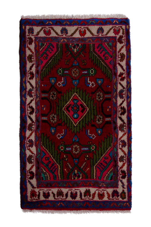 3815, Persian Hamadan Mini Rug