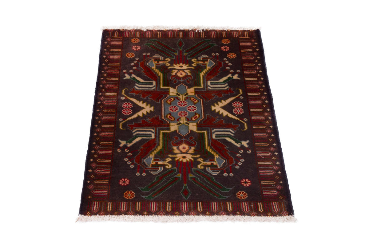 3816, Persian Torkaman Mini Rug