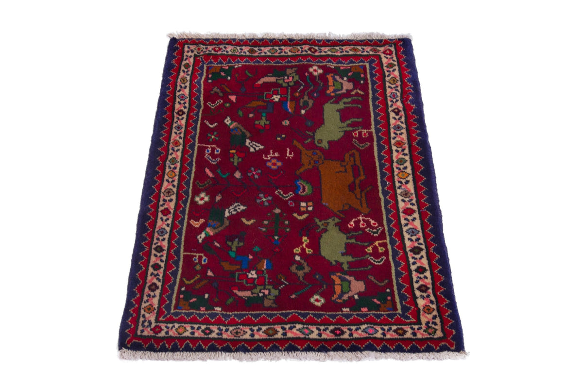 3817, Persian Shiraz Mini Rug