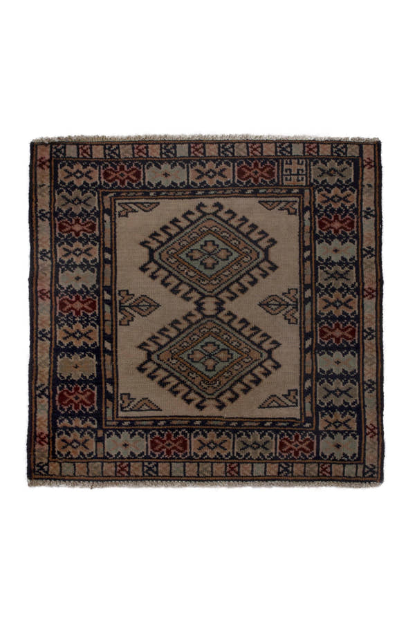 3819, Persian Torkaman Mini Rug