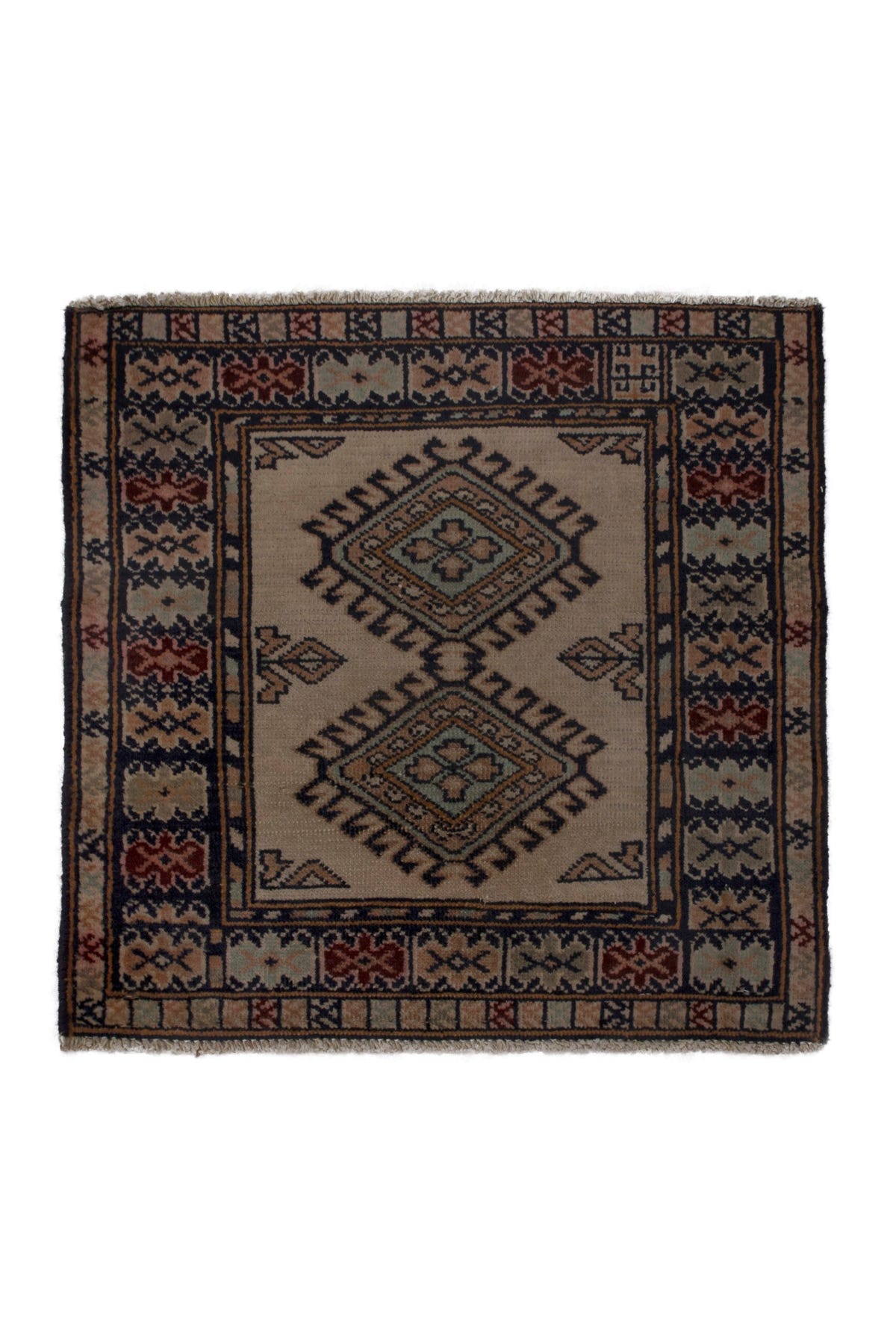 3819, Persian Torkaman Mini Rug