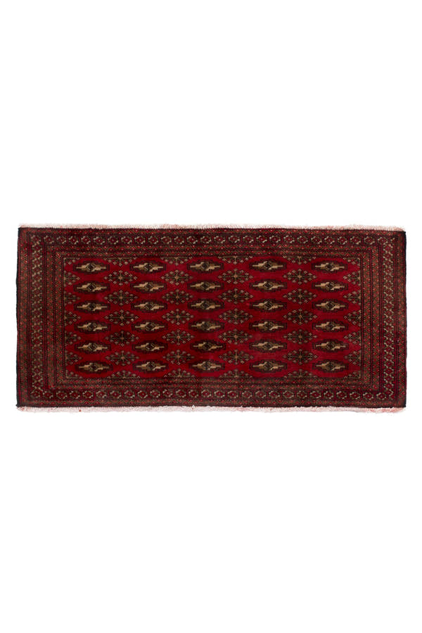 3828, Persian Torkaman Mini Rug