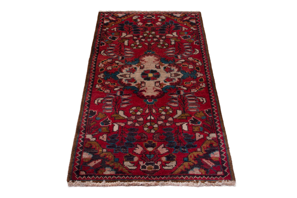 3829, Persian Hamadan Mini Rug