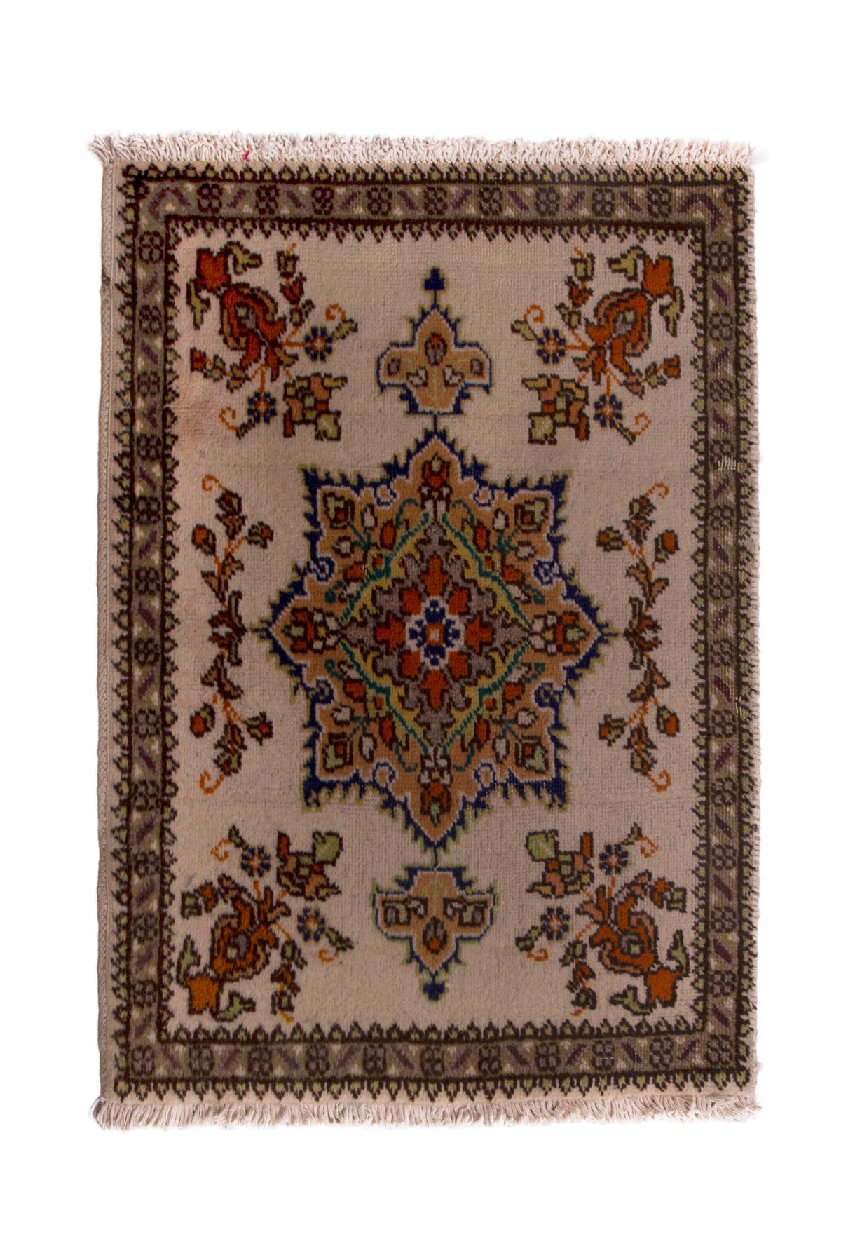 3833, Persian Tabriz Mini Rug