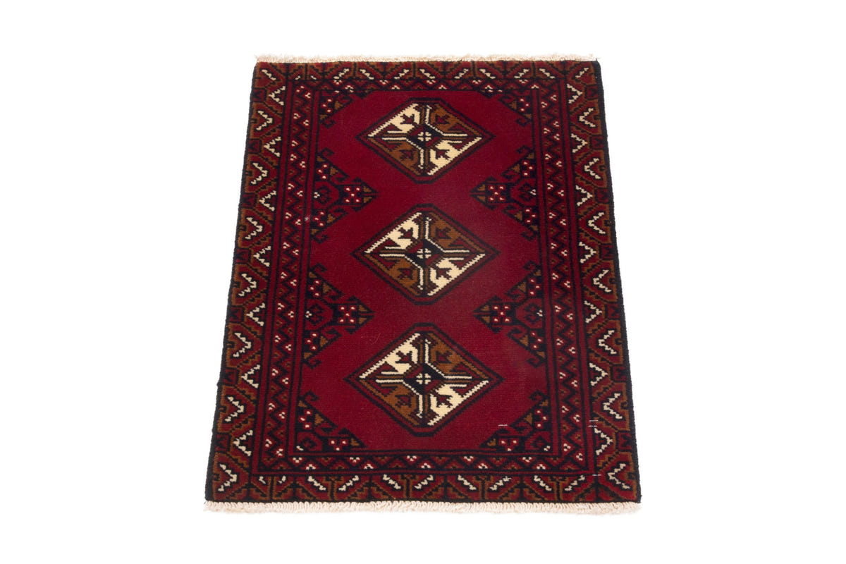 3836, Persian Torkaman Mini Rug