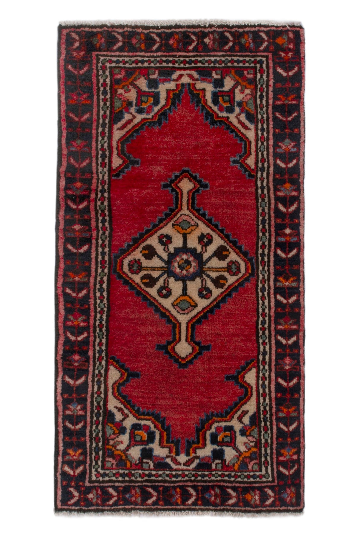 3846, Persian Hamadan Mini Rug
