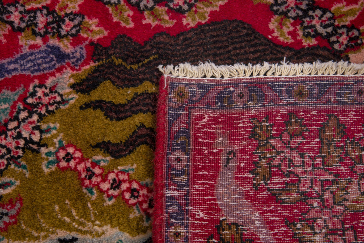 3852, Persian Kashan Mini Rug