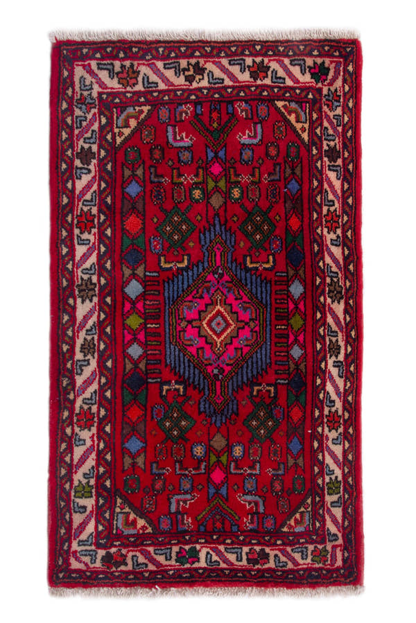 3856, Persian Hamadan Mini Rug