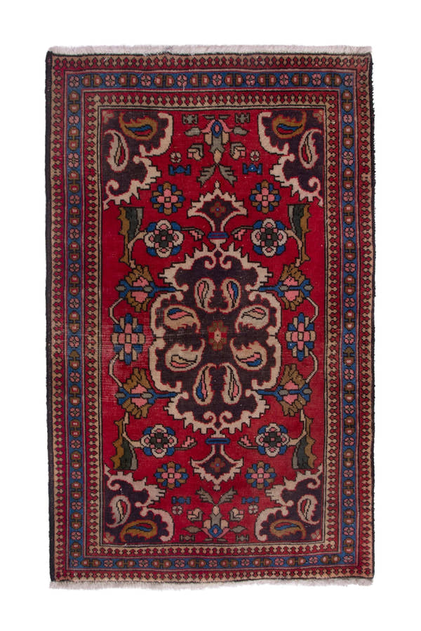 3864, Persian Tabriz Mini Rug