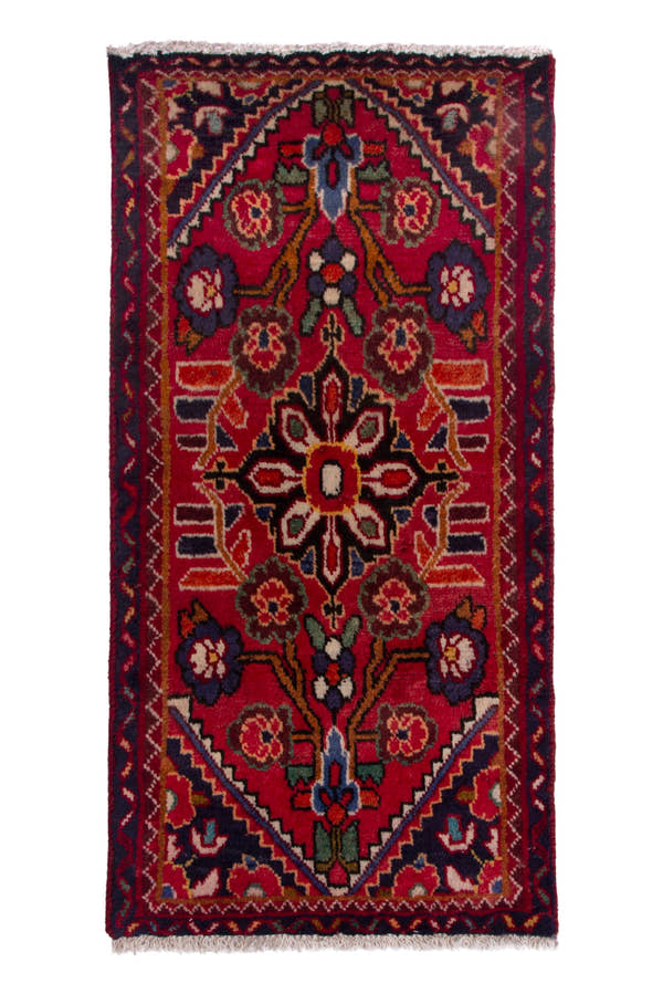 3869, Persian Hamadan Mini Rug