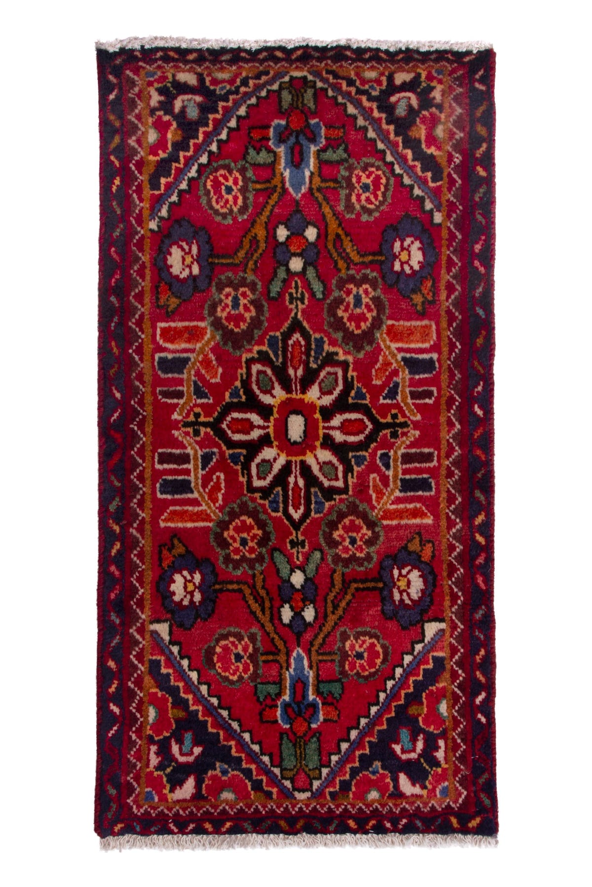 3869, Persian Hamadan Mini Rug