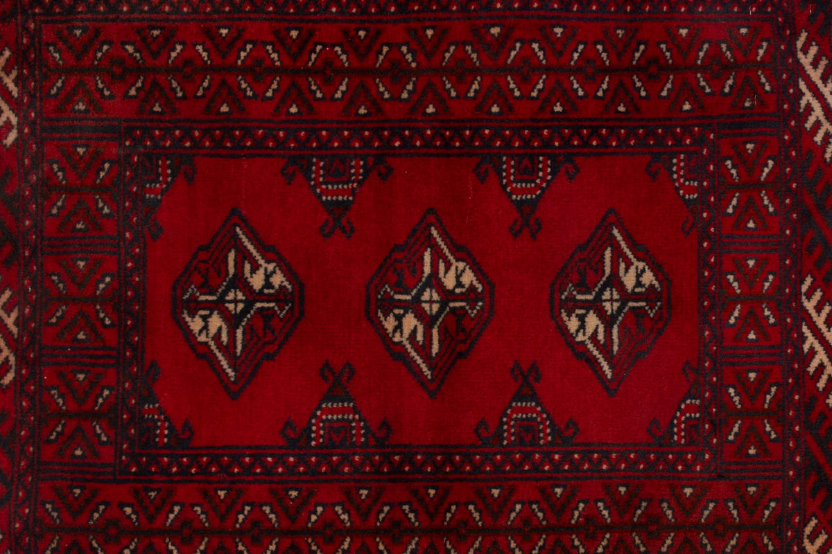3876, Persian Torkaman Mini Rug
