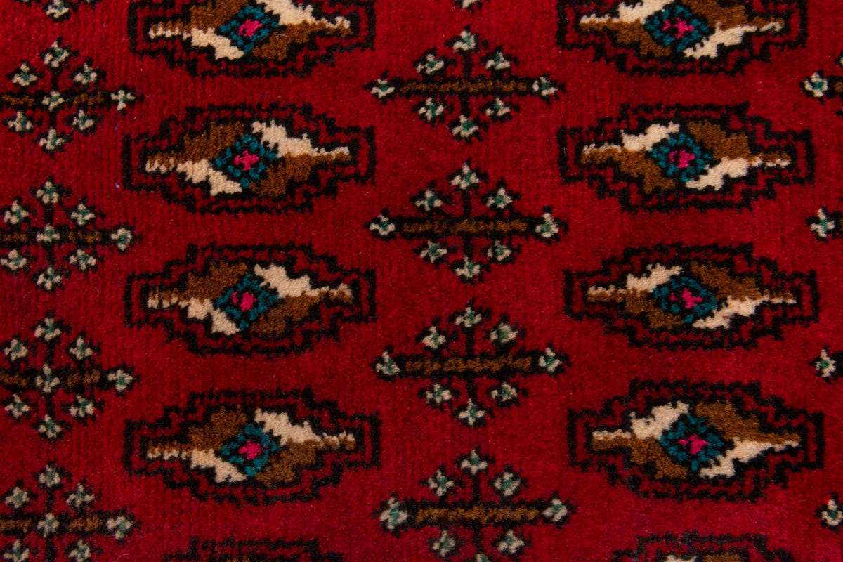 3878, Persian Torkaman Mini Rug