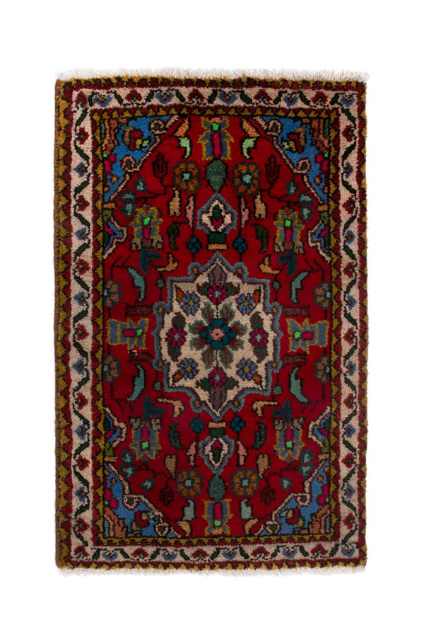 3880, Persian Hamadan Mini Rug