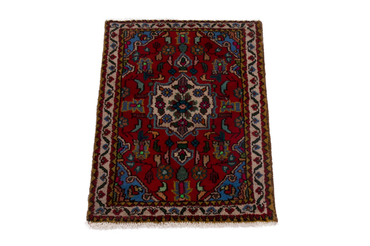 3880, Persian Hamadan Mini Rug